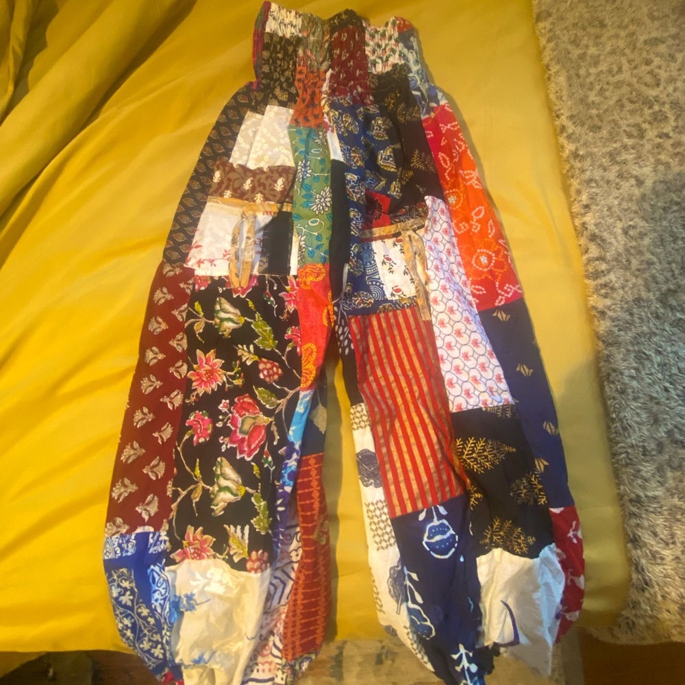 patchwork pants